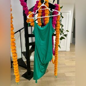 Revolve Superdown high thigh ruched straps dress.